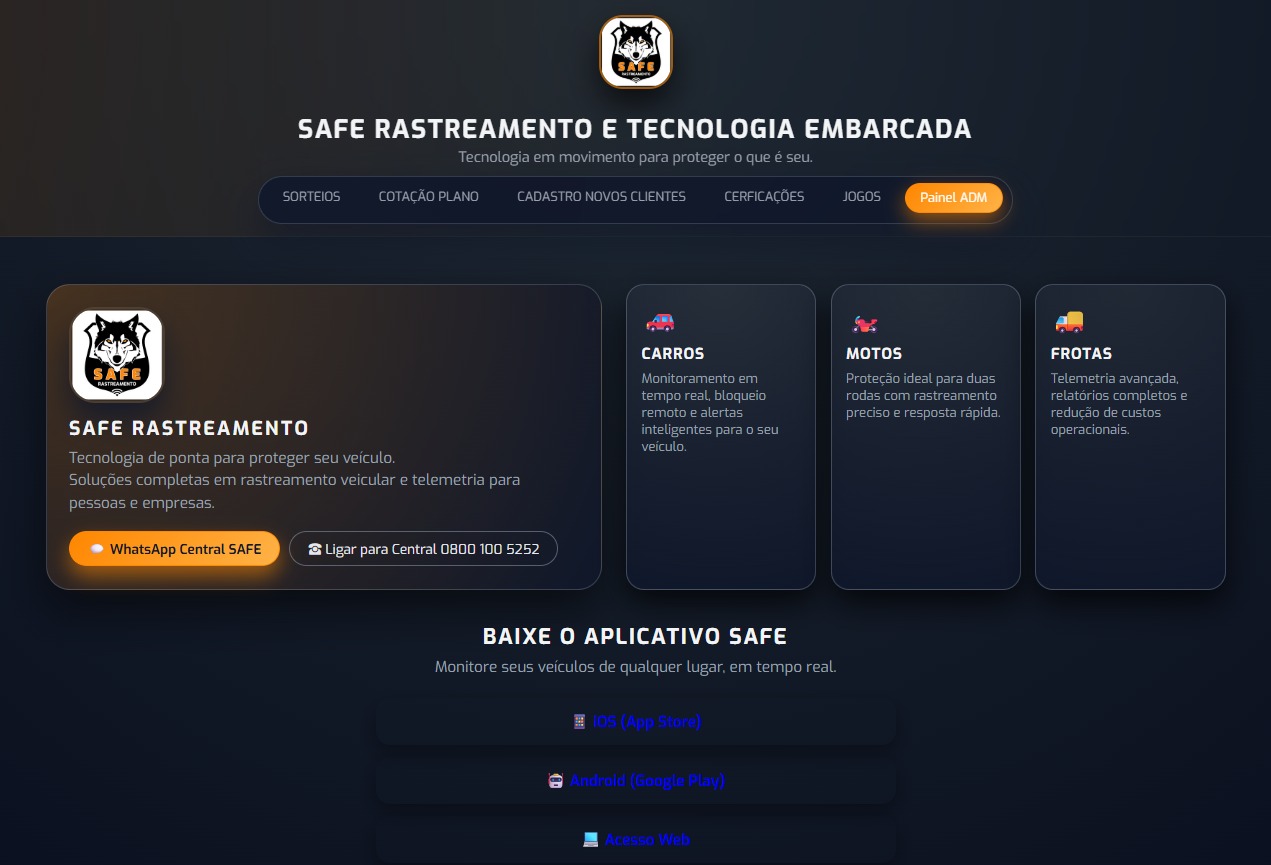 Site Rastreamento Veicular