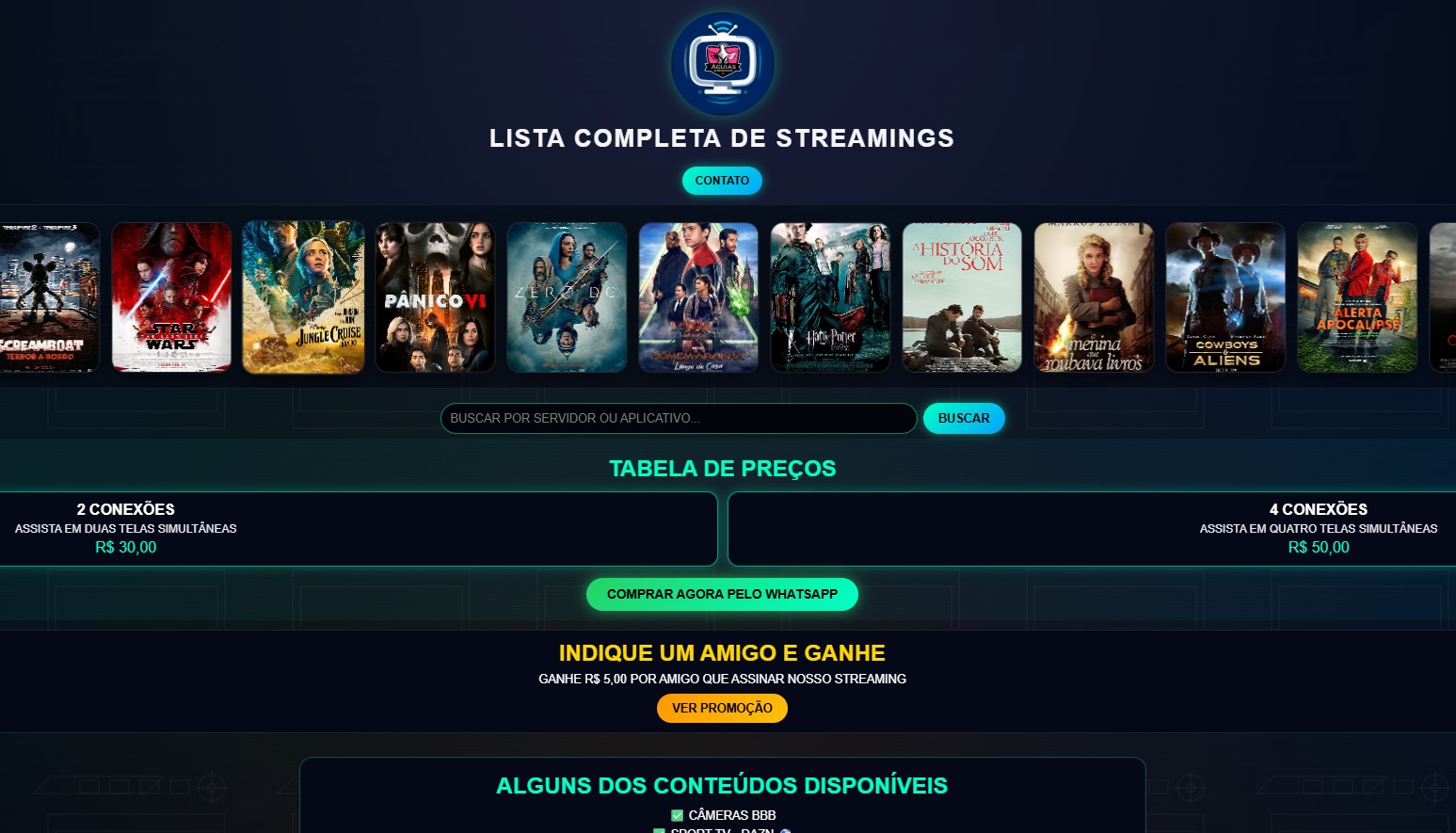 Site para Streamings