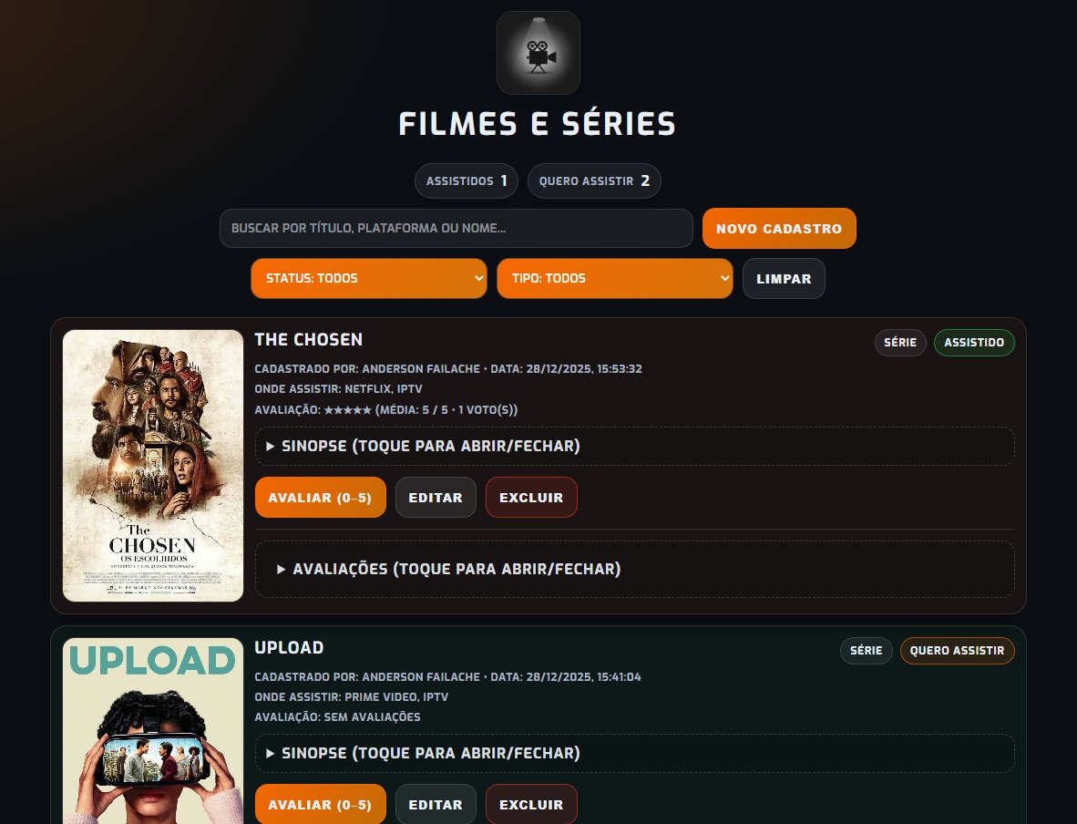 Filmes e Séries